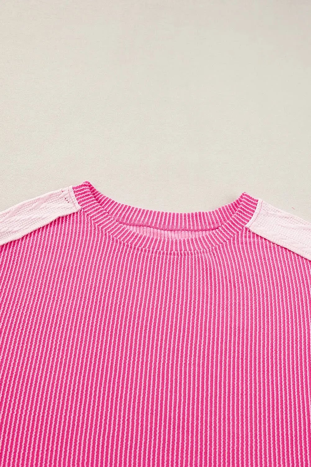 Chic colorblock cable knit sweatshirt - Love Salve